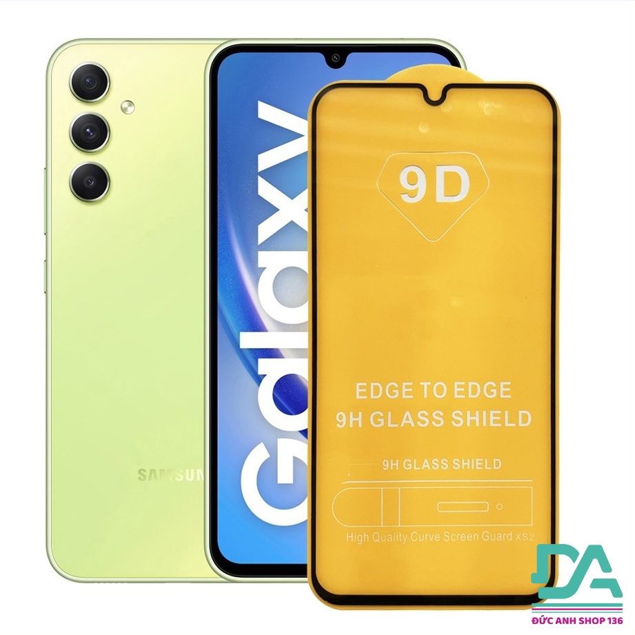 Kính cường lực 9D full màn SamSung A07 A17 A06 A16 A26 A24 , A25 , A34 tặng giấy lau kính