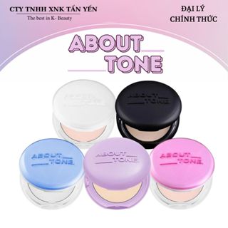  Phấn Phủ Nén Siêu Mịn Kiềm Dầu About Tone Sebum Powder Pact 8g 