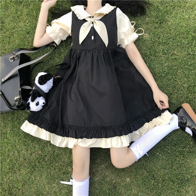 Đầm lolita Gothic phong cách Nhật Bản có ảnh thật 100%
