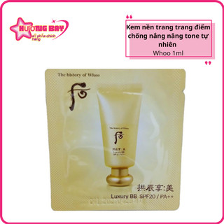 Kem trang điểm BB Luxury Whoo chống nắng cao cấp 1ml
