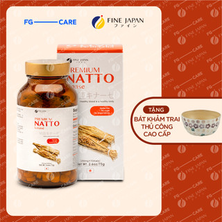 Viên uống Chống Đột Quỵ Natto Kinase Nhật Bản (Hoạt huyết dưỡng não) - Fine Japan (Hộp 300 Viên)