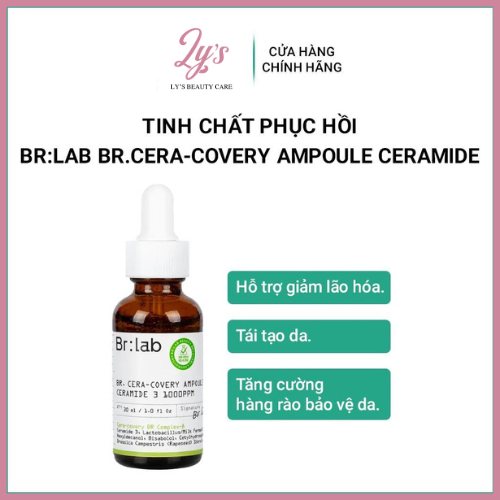 Tinh Chất Phục Hồi Da Br:Lab Br.Cera-Covery Ampoule Ceramide 30ml, Tinh Chất Hàn Quốc Tái Tạo Da VBR
