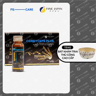 Nước Uống Đông Trùng Hạ Thảo Nhật Bản - Fine Japan Cordyceps Plus Hộp 10 Chai x 50ml