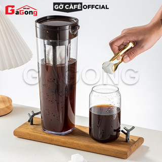 【Rẻ / Bảo hành 1 tháng  Bình pha cafe COLD BREW (cà phê ủ lạnh) nhựa nguyên sinh ABS 1.1L - Gờ cafe