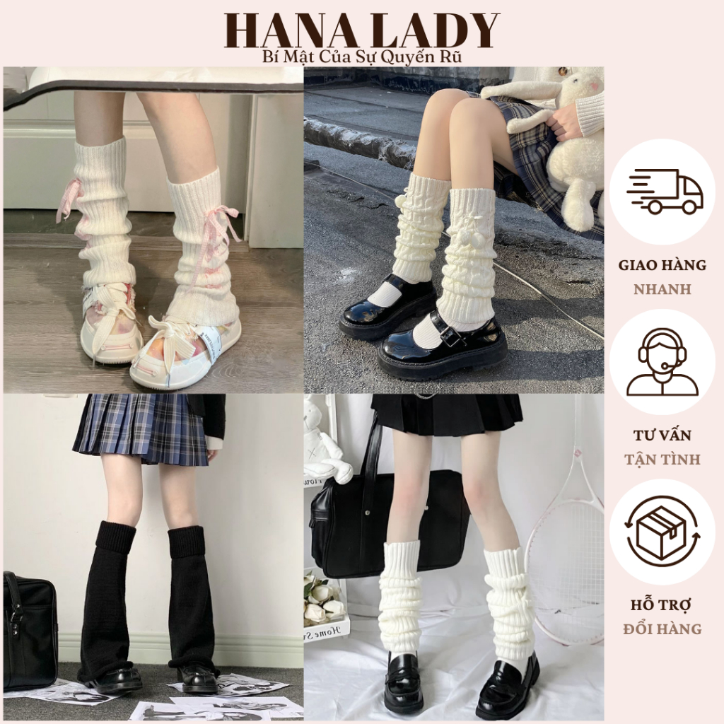 Tất Vớ Nữ Dạng Ống Dệt Kim Phong Cách Lolita Nhật Bản Dễ Thương Nhiều Mẫu | BigBuy360 - bigbuy360.vn