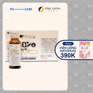 Collagen nước Tổ Yến Sào Nhật Bản Thượng Hạng Đẹp Da - Fine Japan Hyaluron & Collagen With Swallow's Nest 10 chai x 50ml