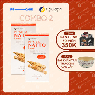Combo 2 Hộp Natto Kinase Nhật Bản chống Đột Qụy Nhật Bản Fine Japan Natto Kinase