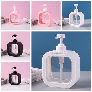 Chai chiết dầu gội sữa tắm trong suốt, hộp đựng nước rửa tay, nước rửa bát đa năng 300ml, 500ml