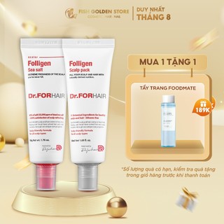 Bộ Muối Tẩy Tế Bào Chết Da Đầu Và Dầu Xả Nuôi Dưỡng Nang Tóc Hỗ Trợ Giảm Gàu Ngứa Dr.FORHAIR