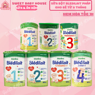 Sữa bột bledilait bledina pháp số 1 2 3 4 trọng lượng 400g, 900g cho bé. date 8/2025 - sweet baby house