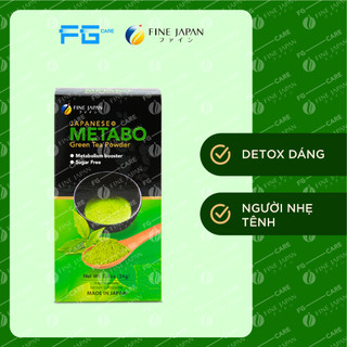 Bột Trà Xanh Hỗ Trợ Giảm Cân Nhật Bản - Fine Japan Metabo Green Tea Hộp 30 gói x 8g