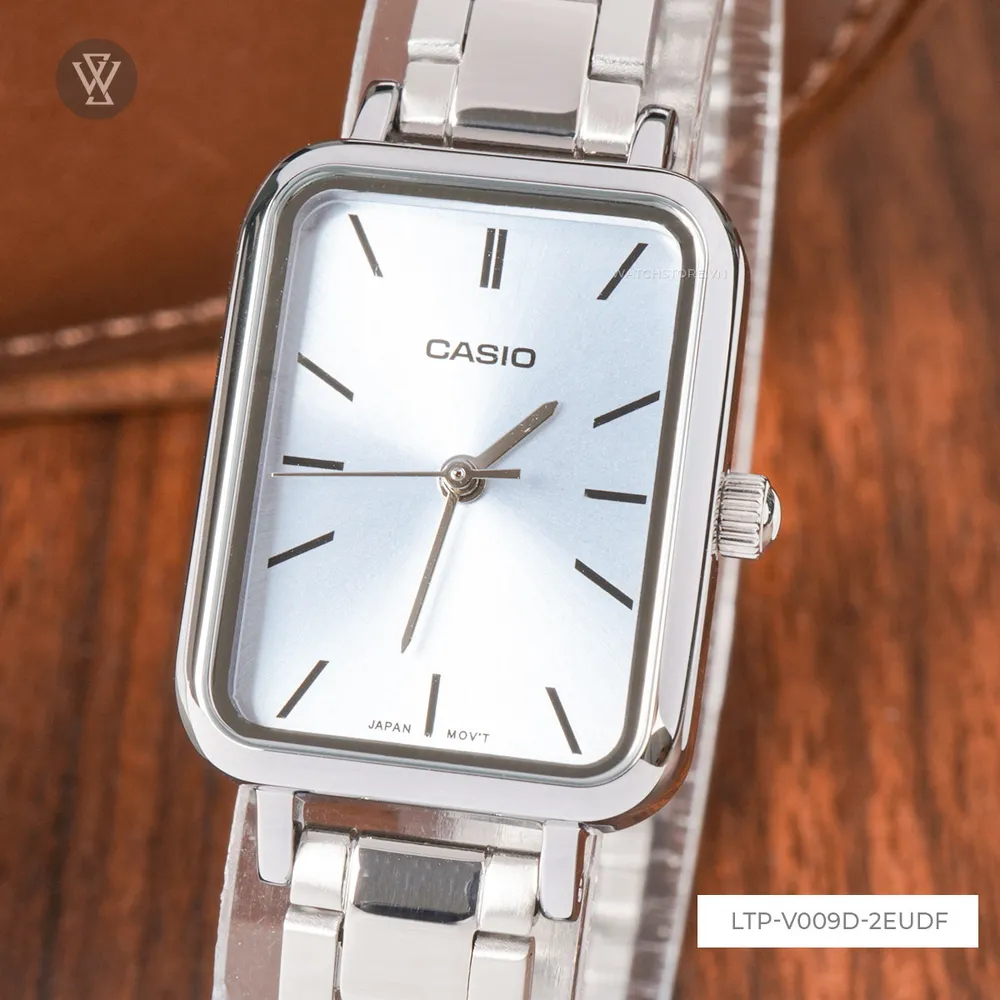 [Chính Hãng] Đồng Hồ Nữ Casio LTP-V009D Dây Kim Loại - Mặt Chữ Nhật Sang Trọng - Bảo Hành 1 Năm | BigBuy360 - bigbuy360.vn