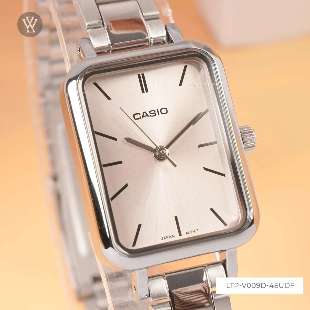 [Chính Hãng] Đồng Hồ Nữ Casio LTP-V009D Dây Kim Loại - Mặt Chữ Nhật Sang Trọng - Bảo Hành 1 Năm | BigBuy360 - bigbuy360.vn