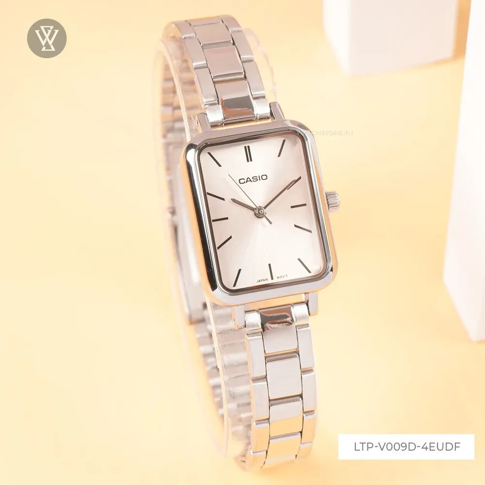[Chính Hãng] Đồng Hồ Nữ Casio LTP-V009D Dây Kim Loại - Mặt Chữ Nhật Sang Trọng - Bảo Hành 1 Năm | BigBuy360 - bigbuy360.vn