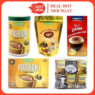 Bột Cacao Hòa Tan/Nguyên Chất Passion 3In1 Cocoa Indochine