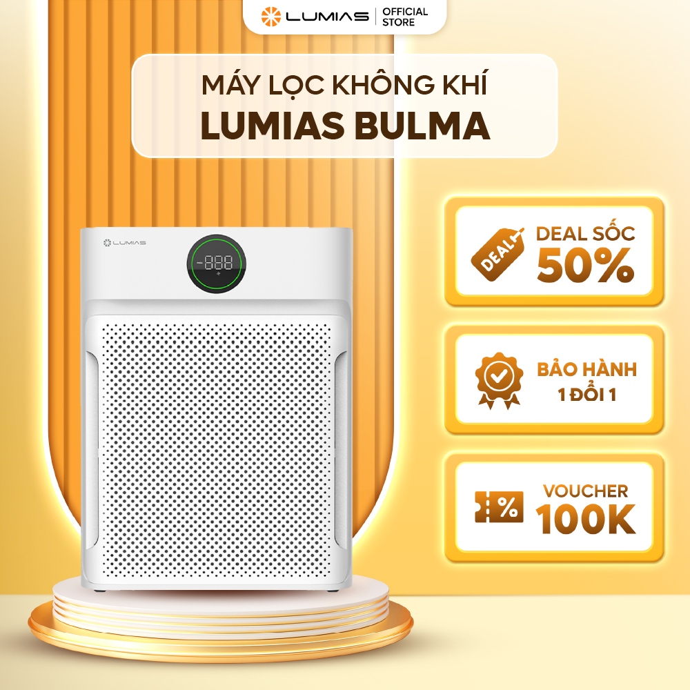 Máy lọc không khí Lumias Bulma - 50W, độ rộng bao phủ 40m2