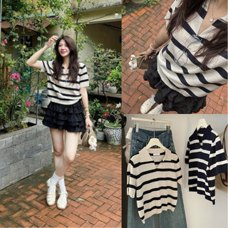 Áo len mongtoghi mỏng MUỐI TIÊU kẻ ngang basic Natide.store_A1K05