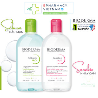 Nước Tẩy Trang BIODERMA H2O Dành Cho Mọi Loại Da