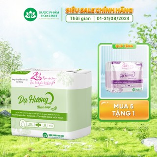 Băng vệ sinh thảo dược Dạ Hương ban ngày 23cm(có cánh) - mặt bông - gói 8 miếng