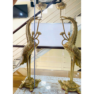 Cặp hạc đồng cao 58cm