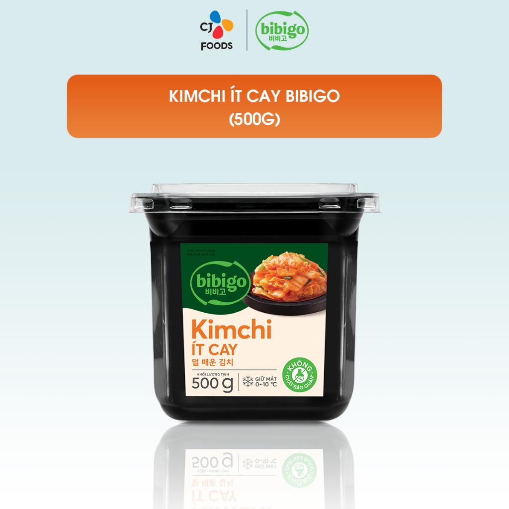 [HCM] Kim chi Bibigo cải thảo cắt lát It cay Bibigo - Hộp 500g