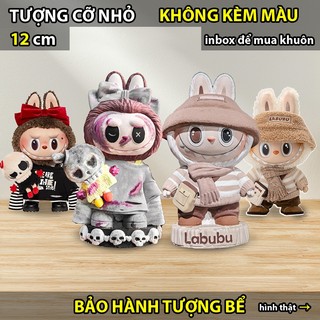 Tượng tô màu, LABUBU HOT TREND 13cm, size L, thạch cao trắng (Không kèm màu), luyện vẽ, decor