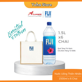 [Earth's Finest Water] Nước Khoáng Nhập Khẩu Fiji 1.5L x 6 Chai - Thương Hiệu Cao Cấp Số 1 Tại Mỹ
