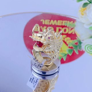 Nhẫn nam đầu rồng ngậm ngọc bền đẹp
