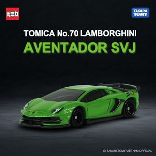 Mô Hình siêu xe Tomica No.70 Lamborghini Aventador SVJ Fullbox Nguyên seal Chính Hãng TakaraTomy