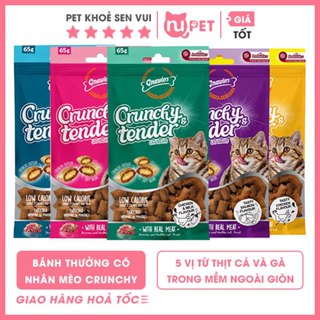 Bánh thưởng có nhân cho mèo Gnawlers 65g