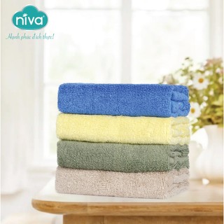 Khăn mặt sợi sồi niva fp2 65% sợi sồi và 35% cotton mềm mịn kích thước 28x48 cm