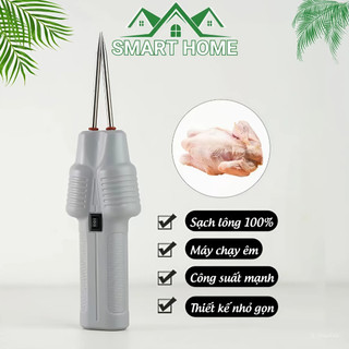  Máy Nhổ Lông Gà Vịt Cầm Tay Chạy Pin Đa Năng 2400mAh Sạch Lông Nhanh Chóng Smart Home 