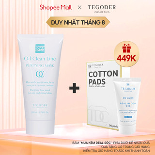 Mặt nạ đất sét thu nhỏ lỗ chân lông và ngăn ngừa mụn Tegoder Purifying Mask 200ml 6101