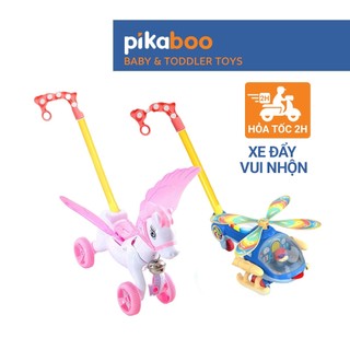 Đồ chơi trung thu xe đẩy con vật Pikaboo hình con ngựa, cao bồi ngộ nghĩnh, chuyển động vui mắt