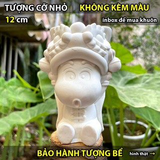 Tượng tô màu, SHIN MÚA LÂN, size L, thạch cao trắng (Không kèm màu), luyện vẽ, decor