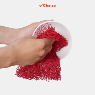 Rẻ Rửa Bát Choice NH82 Loại To Miếng Sơ Rửa Bát Lưới Nhà Bếp, Lưới Rửa Bát Màu Đỏ