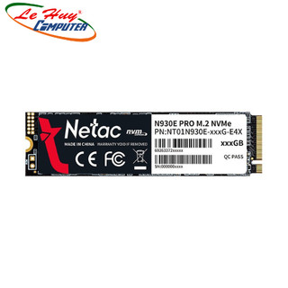 Ổ cứng ssd netac n930e pro pcie 3 x4 m.2 2280 nvme 128gb/256gb/512gb/1tb chính hãng