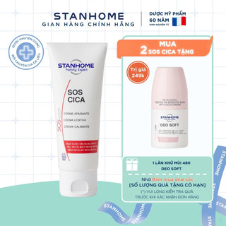 Kem dưỡng ẩm phục hồi da tổn thương Stanhome Sos Cica giảm khô ngứa mẫn đỏ mụn nước cho da nhạy cảm