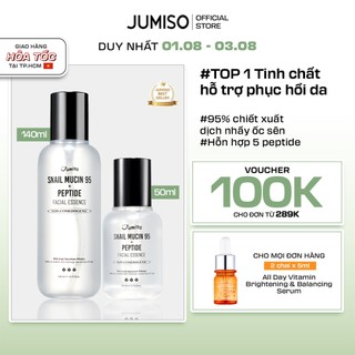 Tinh chất dưỡng da Ốc sên giúp ngăn ngừa lão hóa JUMISO Snail Mucin 95 + Peptide 140ml