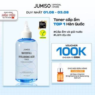 Nước hoa hồng cấp ẩm JUMISO Waterfull Hyaluronic Acid Toner 250ml