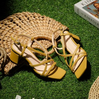 Giày Sandal Nữ Cao Gót 5cm Kiểu Quai Sợi Pixie H119