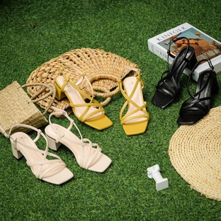 Giày Sandal Nữ Cao Gót 5cm Kiểu Quai Sợi Pixie H119