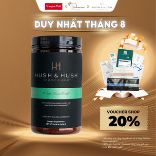 Bột Protein Thuần Chay Bổ Sung Vitamin Và Tăng Cường Năng Lượng Hush & Hush PlantYourDay 402g
