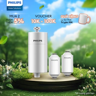 Combo 2 năm sử dụng Bộ lọc nước vòi sen Philips AWP1775