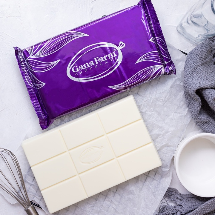  Socola trắng cao cấp nguyên liệu làm bánh GanaFarm túi 1kg 