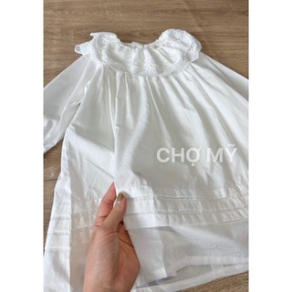 Váy Primitz trắng cổ ren