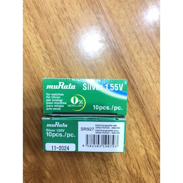 1 viên pin đồng hồ Sony Murata SR927 SR927SW 927 395 926 399/395 chính hãng Nhật Bản