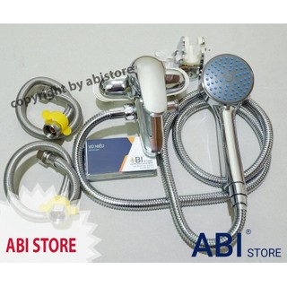 BỘ VÒI SEN LIỀN VÒI CHẬU LAVABO GIÁ RẺ, SEN TẮM LIỀN VÒI RỬA MẶT NÓNG LẠNH
