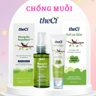 Xịt chống muỗi THECI 50ml / Thanh lăn bôi muỗi Theci 8ml giảm ngứa , giảm sưng an toàn cho Bé TDP