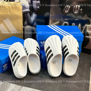  Dép adidas AdiFOM Superstar Mule - White.Dép Sục Adidas Trắng Sọc Đen 